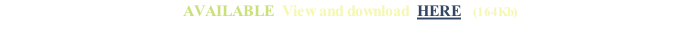 AVAILABLE  View and download  HERE   (164Kb)